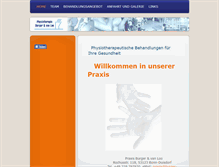 Tablet Screenshot of physiotherapie-bonn.com